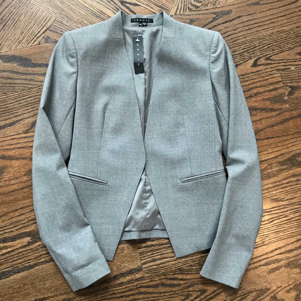 Theory Light Gray Lanai Jacket